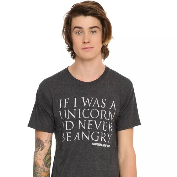 3/$15  Brooklyn Nine-Nine Unicorn Quote T-Shirt - Picture 2 of 7